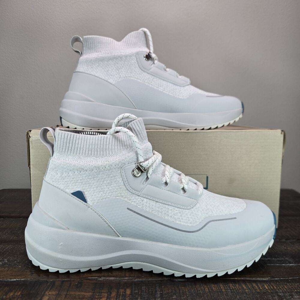 Vessi Cloudburst High Top Womens Size 8 Waterproof Shoes Hiking Frost White